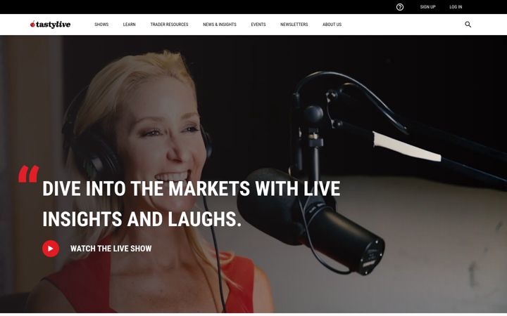 Captura de ecrã de tastylive.com