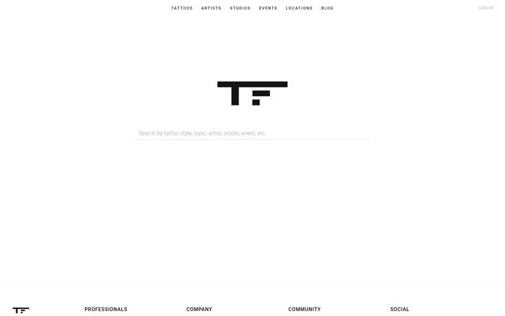 Screenshot of tattoofilter.com