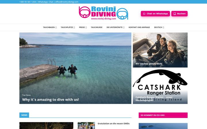 Ekrano kopija tauchen-rovinj.com