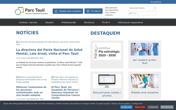 Screenshot of tauli.cat
