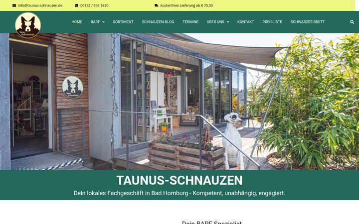 Ekrano kopija taunus-schnauzen.de