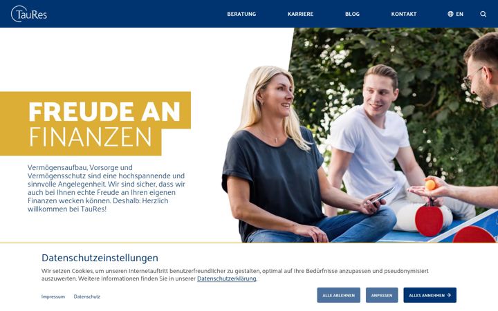 Screenshot of taures.de