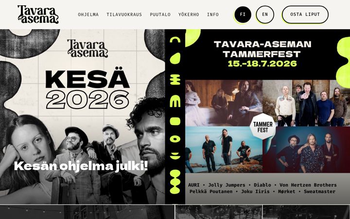 Snimka zaslona za tavara-asema.fi