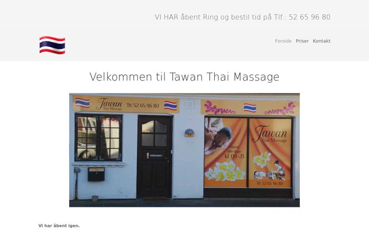 Snímek obrazovky tawanthaimassage.dk