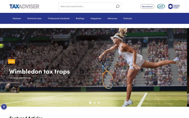 Екранна снимка на taxadvisermagazine.com
