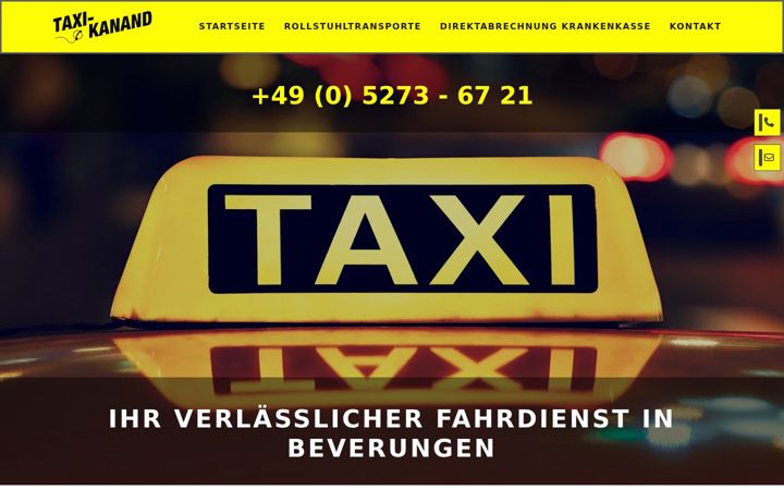 Screenshot of taxi-kanand.de