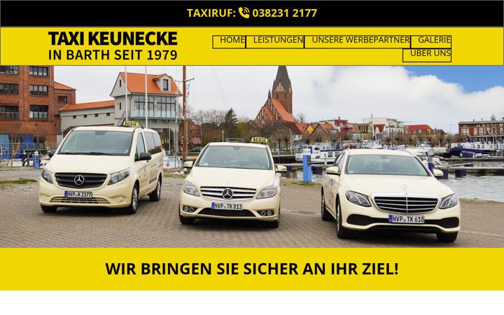 Captură de ecran a taxi-keunecke.de