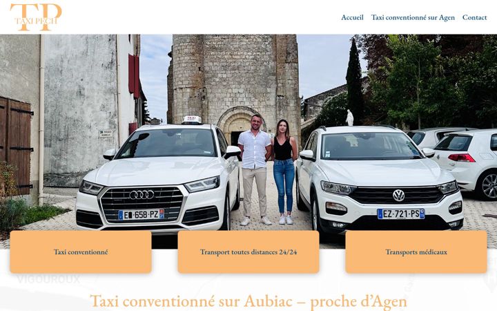 Zrzut ekranu taxi-pech.fr