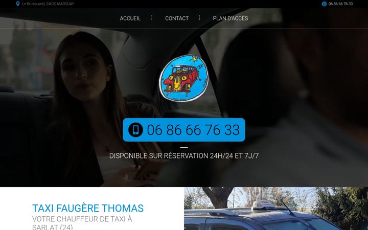 Screenshot of taxi-sarlat.fr
