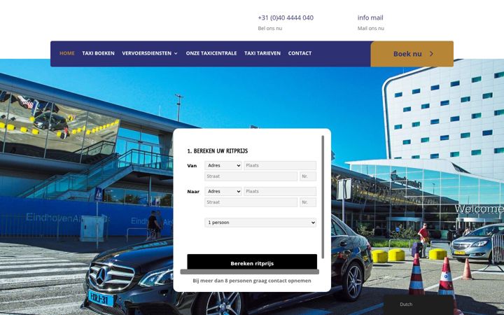 Zrzut ekranu taxi-serviceeindhoven.nl