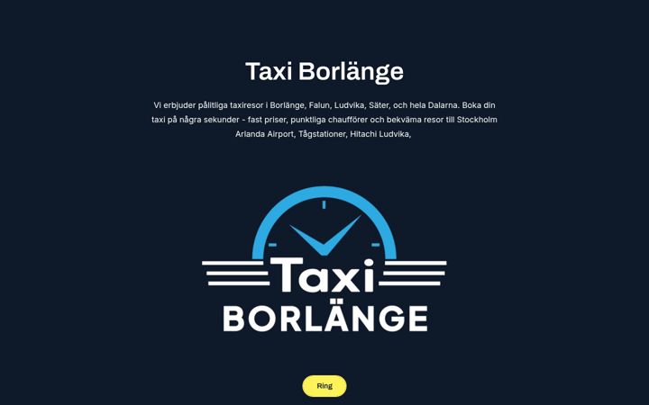 Zrzut ekranu taxiborlangeab.se