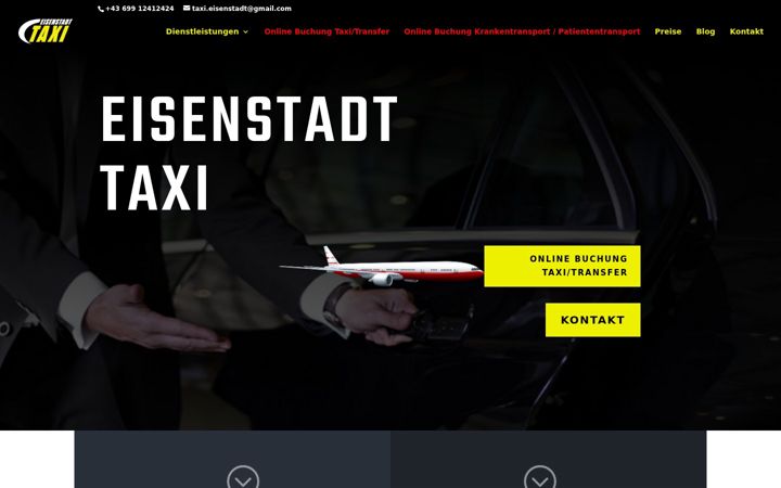 Ekrānuzņēmums no taxieisenstadt.at