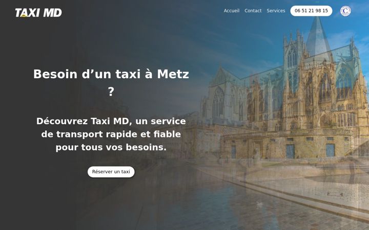 Screenshot of taximd.fr