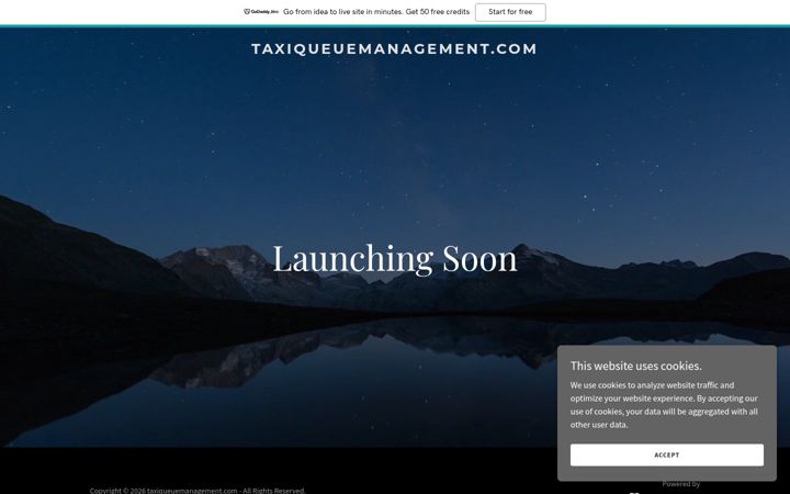 Screenshot of taxiqueuemanagement.com