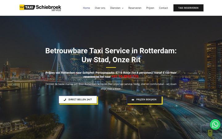 Екранна снимка на taxischiebroekservice.nl