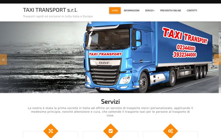 Screenshot ta' taxitransport.it