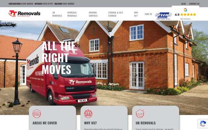 Screenshot του taxitruckremovals.co.uk