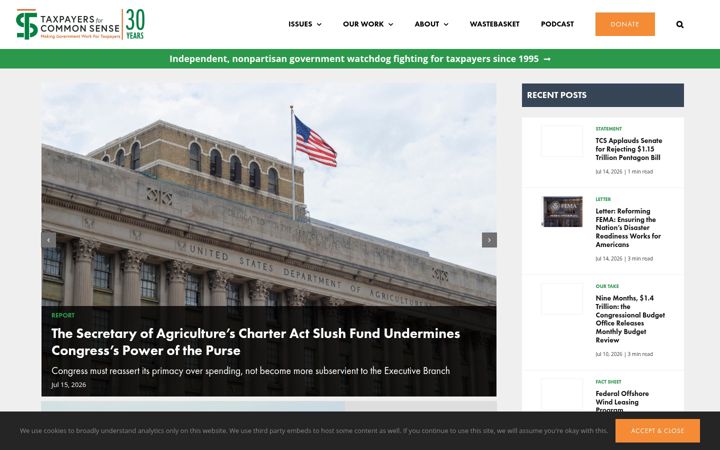 Screenshot of taxpayer.net