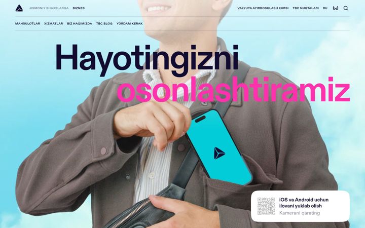 Zrzut ekranu tbcbank.uz