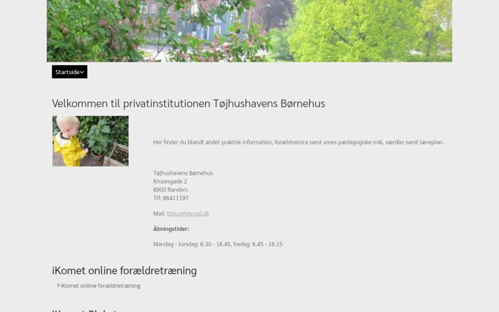 Screenshot von tbhuset.dk