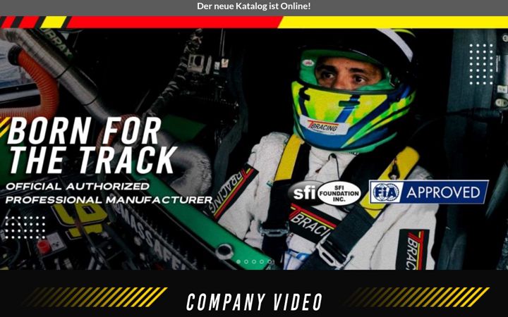 Screenshot stránky tbracing-europe.com