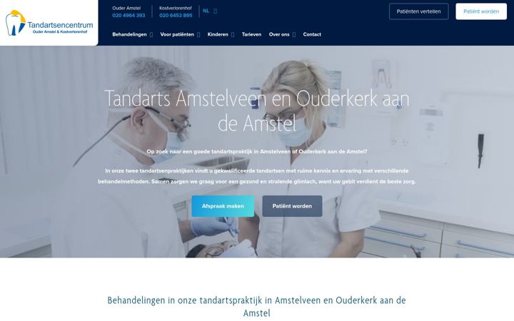Екранна снимка на tc-ouderamstel.nl