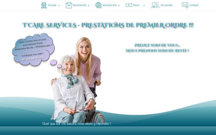 Screenshot of tcare-services.fr