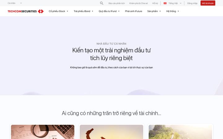Screenshot of tcbs.com.vn