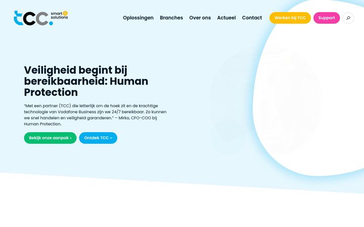 Screenshot of tcc.eu
