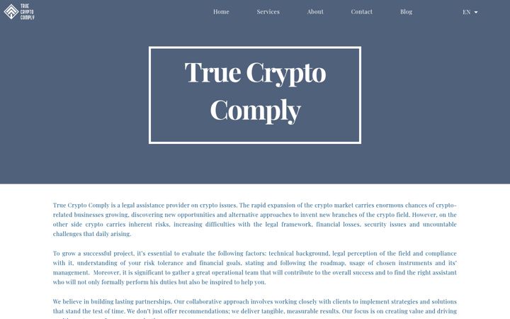 Screenshot of tccomply.com