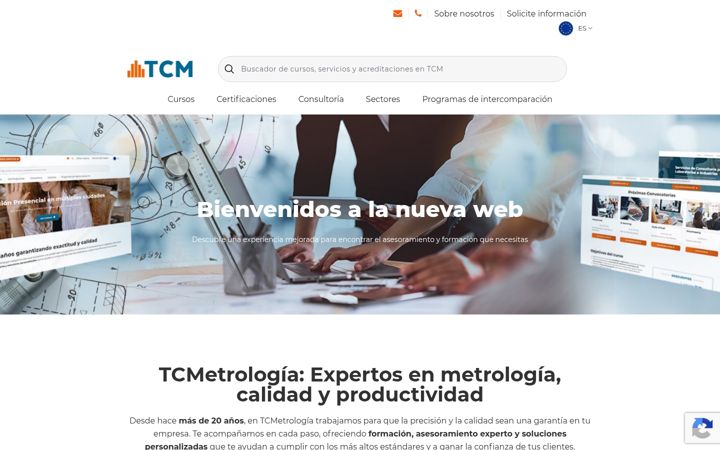 Screenshot of tcmetrologia.com