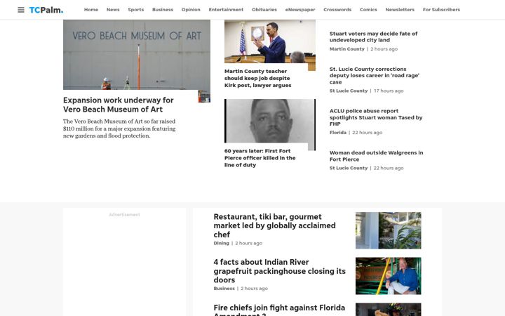 Skjámynd af tcpalm.com