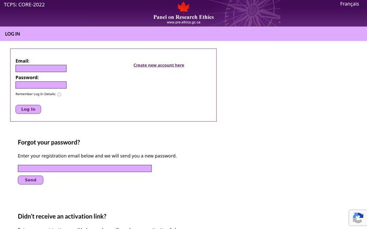 Screenshot of tcps2core.ca