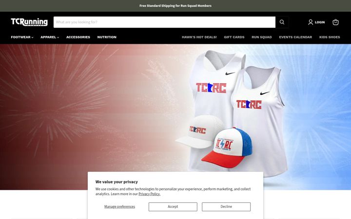 Screenshot ta' tcrunningco.com