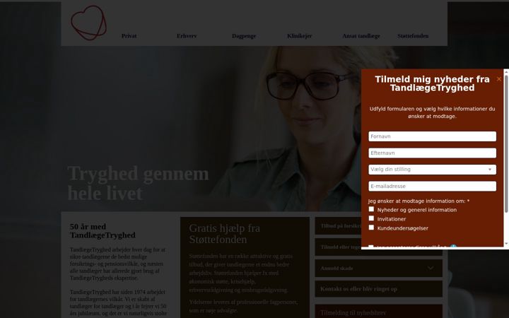 Skjermbilde av tdlt.dk