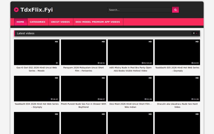 Screenshot of tdxflix.club