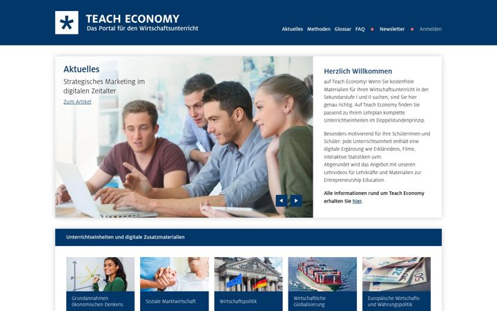 Screenshot of teacheconomy.de