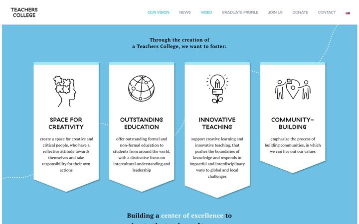 Screenshot of teachers-college.org