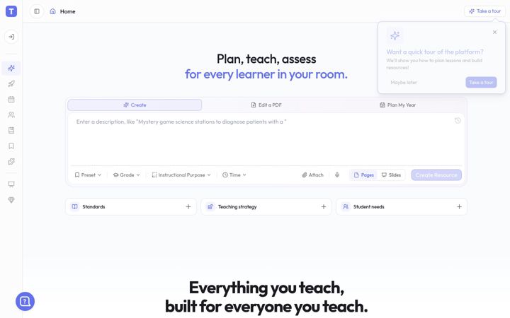 Screenshot of teachshare.com