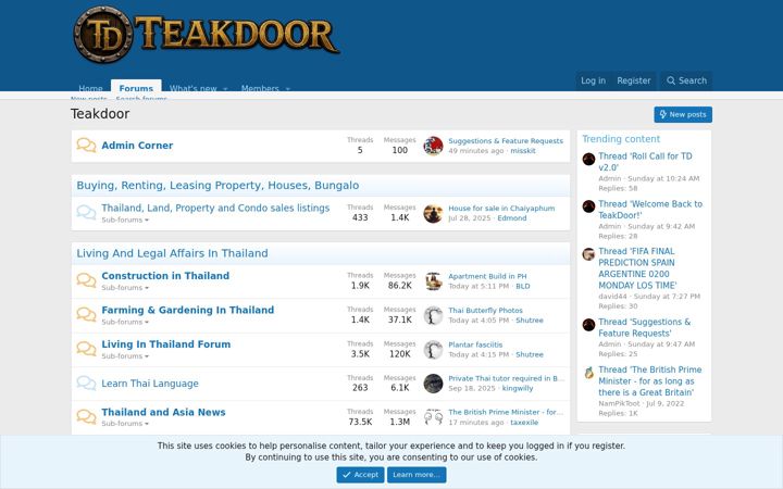 Skærmbillede af teakdoor.com