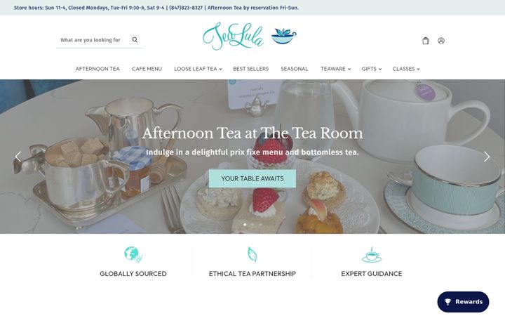 Screenshot of tealula.com