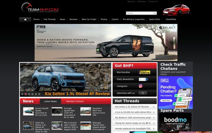Ekrano kopija team-bhp.com
