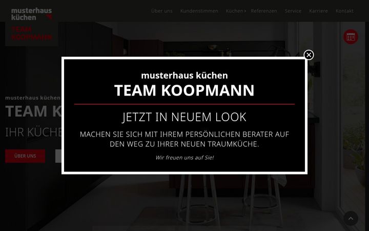 Skærmbillede af team-koopmann-kuechen.de