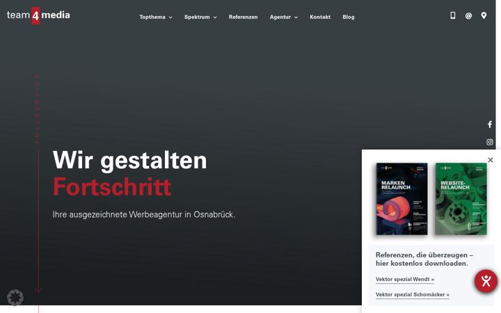 Screenshot of team4media.net
