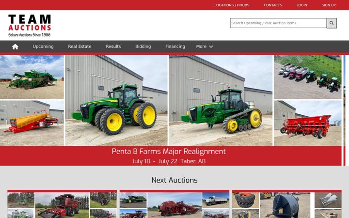 Screenshot di teamauctions.com