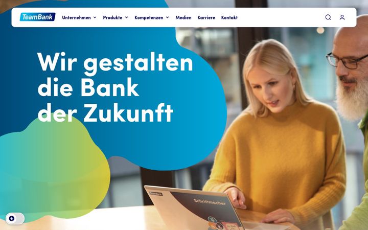 Screenshot του teambank.de