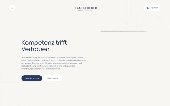 Screenshot of teamkederer.com