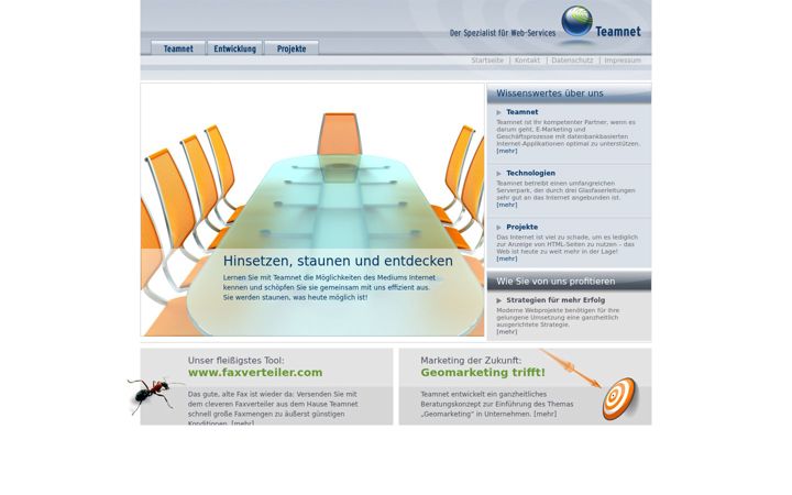 Screenshot of teamnet.de