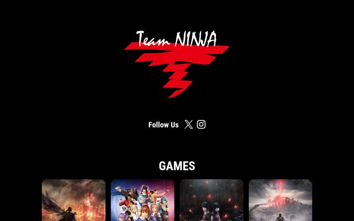 Screenshot of teamninja-studio.com
