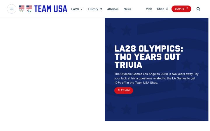 Ekraanipilt saidist teamusa.org